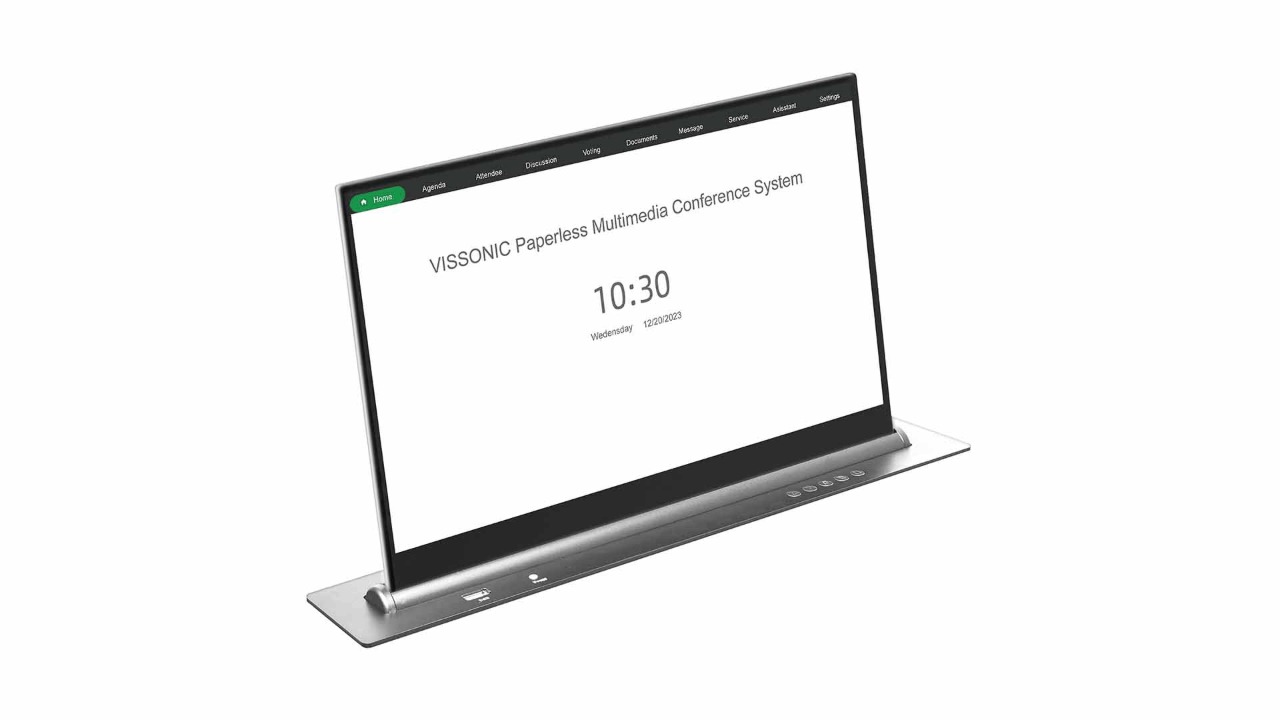 Моторизованный выдвижной монитор 21" Vissonic VIS-21LSSC